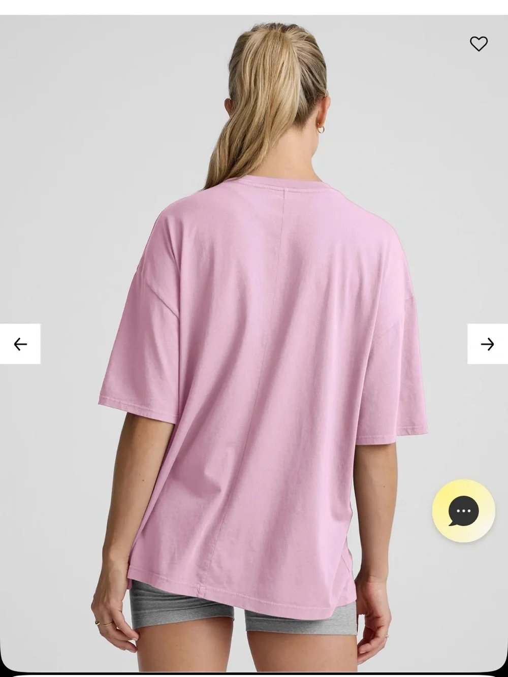 Beyond Yoga Oversized Light Pink Crew Tee - Picture 2 of 3